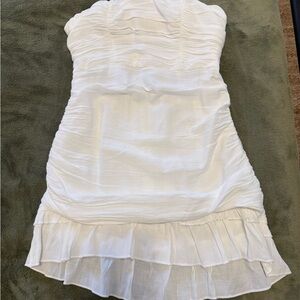 Hello Molly Your Vibes Mini Dress White